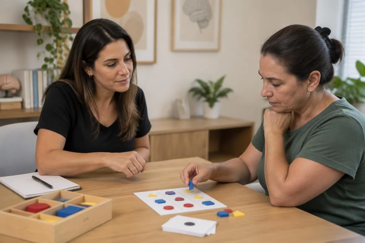 Momento de acompanhamento em Avaliação Neuropsicológica